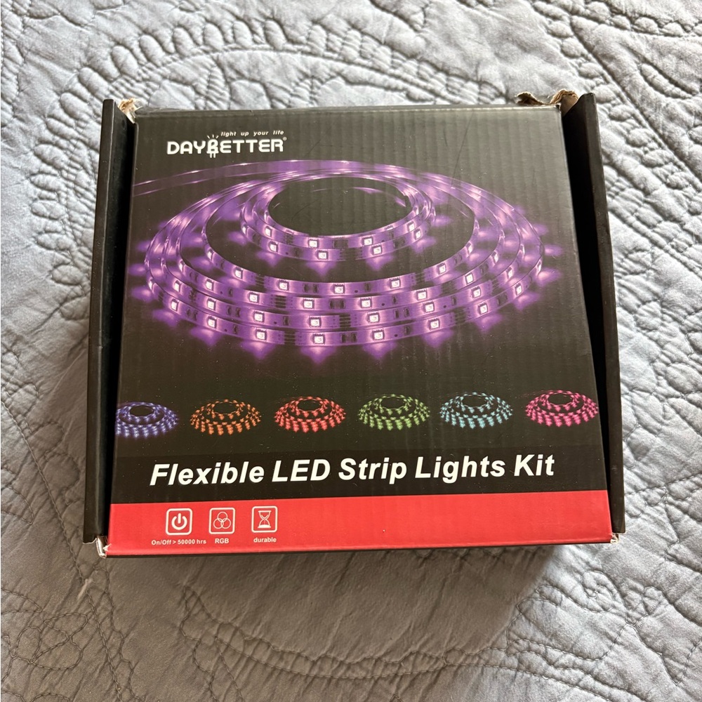 DAYBETTER Flexible LED Strip Lights Kit - NEW - opened but never used.